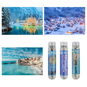 Misitu Small Puzzles For Adults Mini Puzzles 150 Piece Small Jigsaw Puzzles Micro Piece Challenging Difficult Travel Puzzles Bog
