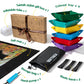 Tektalk Higher-Capacity Design, Jigsaw Puzzle Roll-Up Mat In Delicate Packaging Box With Hand Pump, Storing For 2000, 1500, 1000, 500 Jigsaw Puzzle Pieces