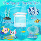 Hydren Axolotl Diy Tank Axolotl Craft Mini Axolotl Figures Axolotl Beads Axolotl Gift Set Axolotl Charms(Cute Coral,Lake Blue)
