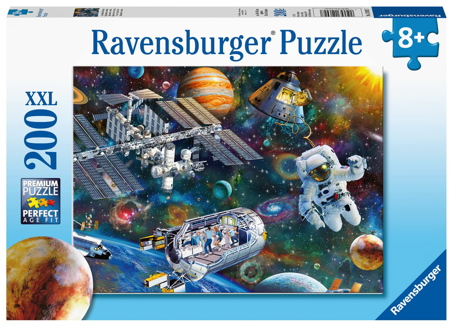 Ravensburger Cosmic Exploration Kids Jigsaw Puzzle | 200 Unique Xxl Pieces | Anti-Glare Fun & Educational Toy | Fsc Certified - 19.5' X 14.25' Multicolor