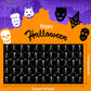 Iceyyyy 3-Pack Disposable Skeleton Tablecloth - 54 x 108, Plastic, Waterproof, Rectangular, Halloween Table Cover for Ghost Them