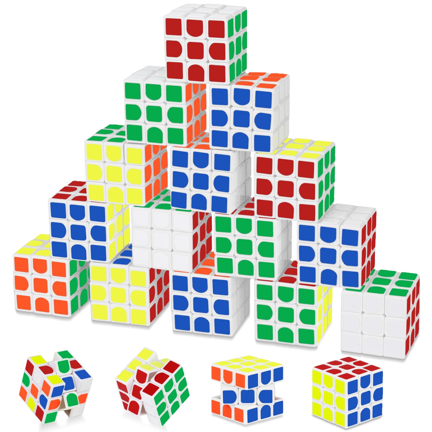 Mini Cube 20 Pack Magic Cube, Puzzle Party Favors For Kids Party Puzzle Game Toys Classroom Rewards & School Prize For Students, Stress Relief Toys Goody Bag Filler Birthday Gift