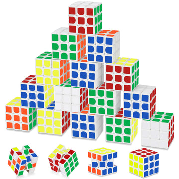 Mini Cube 20 Pack Magic Cube, Puzzle Party Favors For Kids Party Puzzle Game Toys Classroom Rewards & School Prize For Students, Stress Relief Toys Goody Bag Filler Birthday Gift