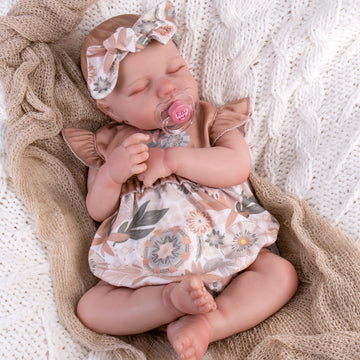 Aori Lifelike Reborn Baby Dolls - Realistic 20-Inch Newborn Real Life Baby Girl Doll with Poseable Limbs and Feeding Kit, Set fo