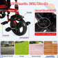 INFANS Kids Tricycle, 4 in 1 Stroll Trike with Adjustable Push Handle, Removable Canopy, Retractable Foot Plate, Lockable Pedal,
