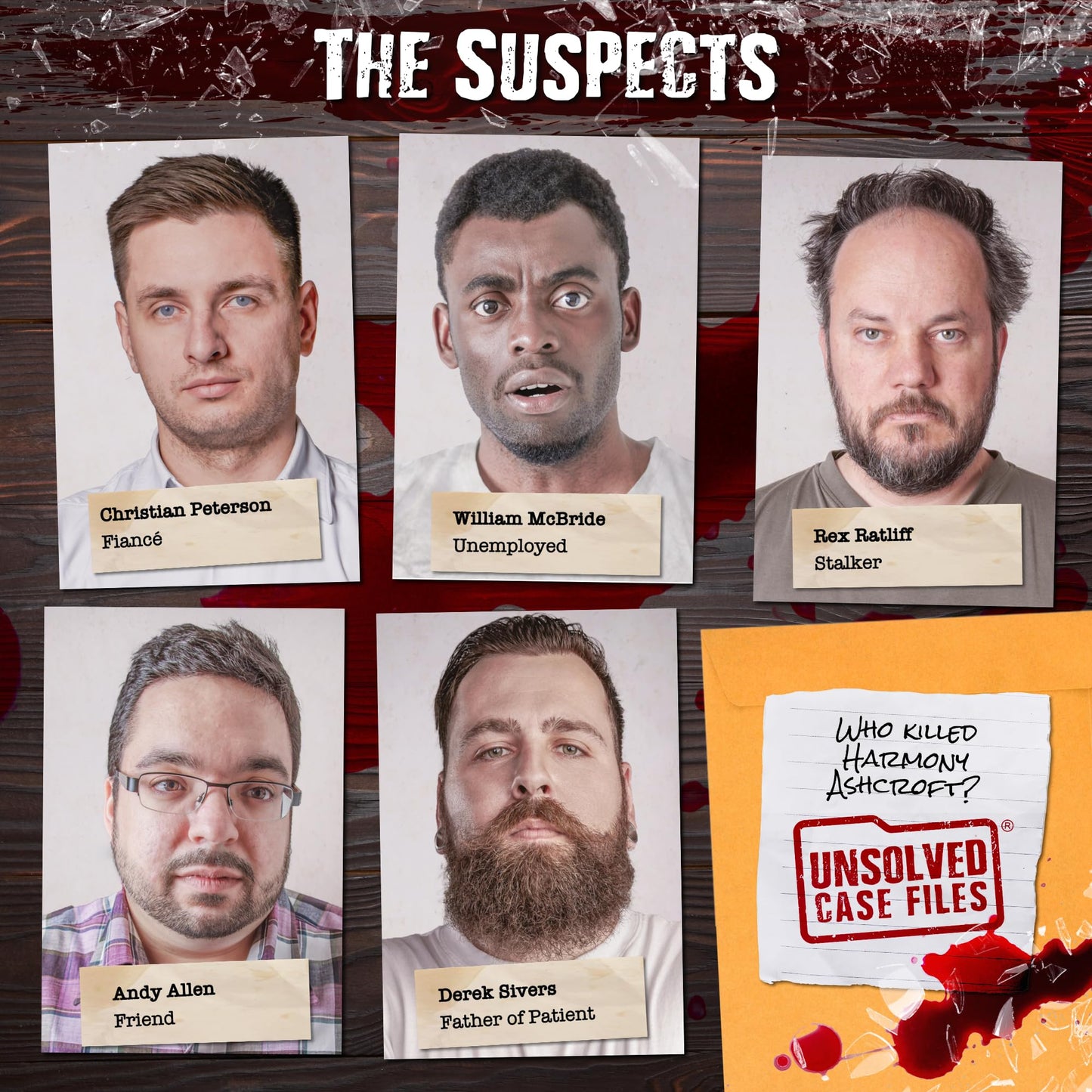 Unsolved Case Files | Ashcroft  Harmony - Cold Case Murder Mystery Game - Can You Solve The Crime? Who Killed Harmony? For Ages 14 and up