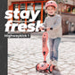 Scoot & Ride 2-in-1 Ride-On & Stand Kids Scooter, Ages 1 to 5, Highwaykick 1, Peach
