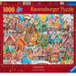 Ravensburger 1000 Piece Christmas Cookie Village Jigsaw Puzzle - Handcrafted Cardboard, Multicolor, Model 12001267, Perfect Fit