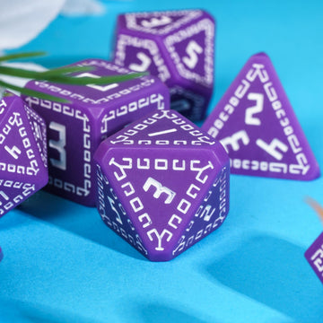 HDdais DND Dice Set, 7PCS Polyhedral Dice Set D&D for MTG Dungeons and Dragons Role Playing Game(Purple)