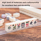 drizzle Travel Mahjong Mini Set - 20mm, Melamine, Yellow & Green, Portable 146 Tiles with Racks, Perfect for Beginners