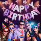 Birthday Banner, 3D Mylar Foil Happy Birthday Balloons, 24Pcs Birthday Party Decorations With 6Pcs Star Balloons For Kids Girls