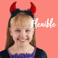 Spooktacular Creations Halloween Devil Horns Headband Red Demon Headwear  Costume Accessories for Kids Girls Women Halloween Party Favors  Cosplay Costume