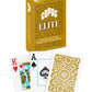 Copag Elite 100% Plastic Playing Cards, Poker Size Jumbo Index Single Deck (Gold)