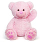 Lotfancy Teddy Bear Stuffed Animals, 20 Inch Pink Stuffed Bear, Cute Plush Toy With Footprints, Plushies For Kids Baby Toddlers 