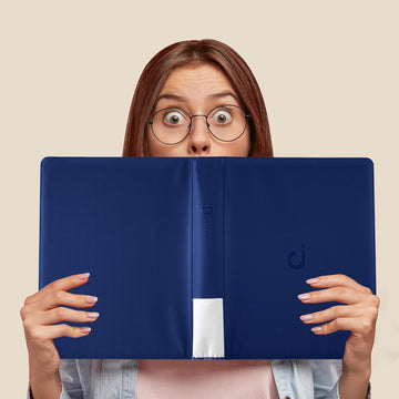 Toploader Binder  Holds 360 Top Loaders - 9-Pocket Top Loader Binder for 3 x 4 Rigid Card Holders for Trading Cards or Sports Cards  Model B - Navy Blue