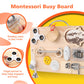 Pithfor Wooden Busy Board For Toddlers, Montessori Sensory Toys For 1 2 3 4 Year Old, Autism Sensory Toys For Kids Boys Girls, F