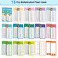 Limque 1-12 Math Flash Cards With 6 Dry Erase Pens, 15Pcs Big Multiplication Flash Cards + 36 Pcs Random Double-Sided Multiplica