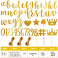 TaoBary 167 Pcs DIY Banner Kit Christmas Glitter Customizable Birthday Banner Glitter Make Your Own Banner Kit 162 Letters Symbo
