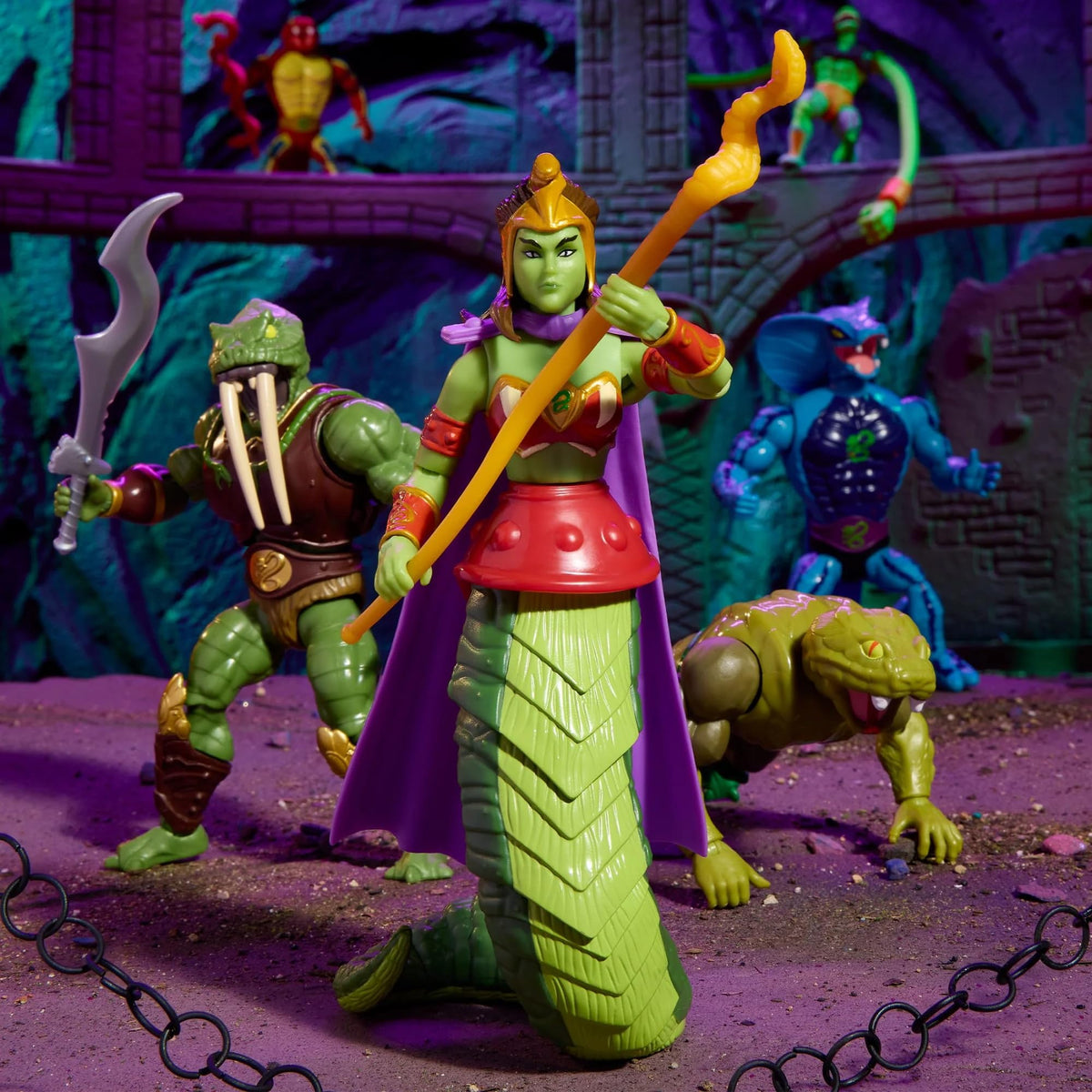 Slithe Action Figure Masters of the Universe Lady Slither Action Figure - Multicolor, Plast ...