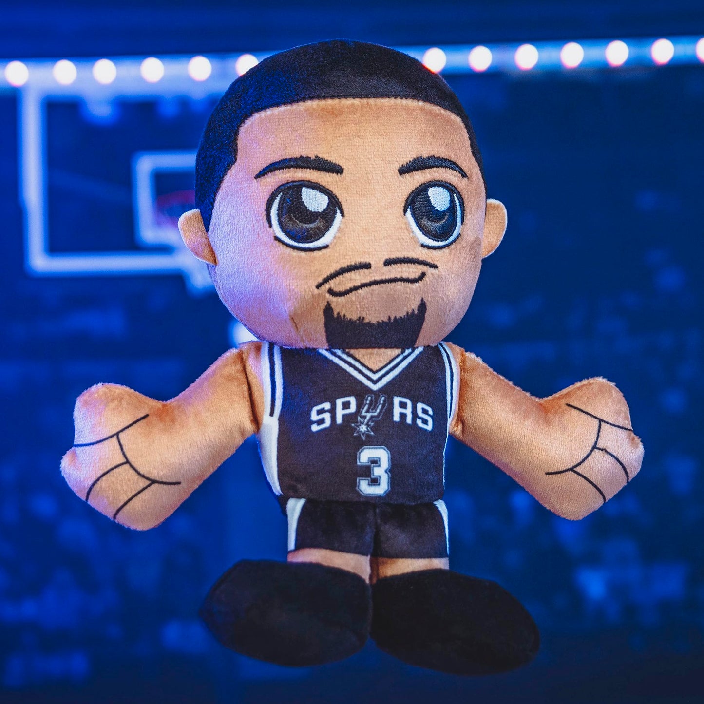 Bleacher Creatures San Antonio Spurs Keldon Johnson 8' Nba Kuricha Sitting Plush - Soft Chibi Inspired Nba Superstar