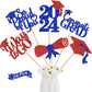 24Pcs Graduation Centerpieces For Tables 2025 Graduation Centerpiece Sticks Class Of 2025 Centerpiece Sticks For Graduation Table Decorations Graduation Decorations 2025 (Red Blue)
