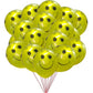 TOYXE Smiley Printed Latex Rubber Balloons Yellow Pack of 30 Pcs