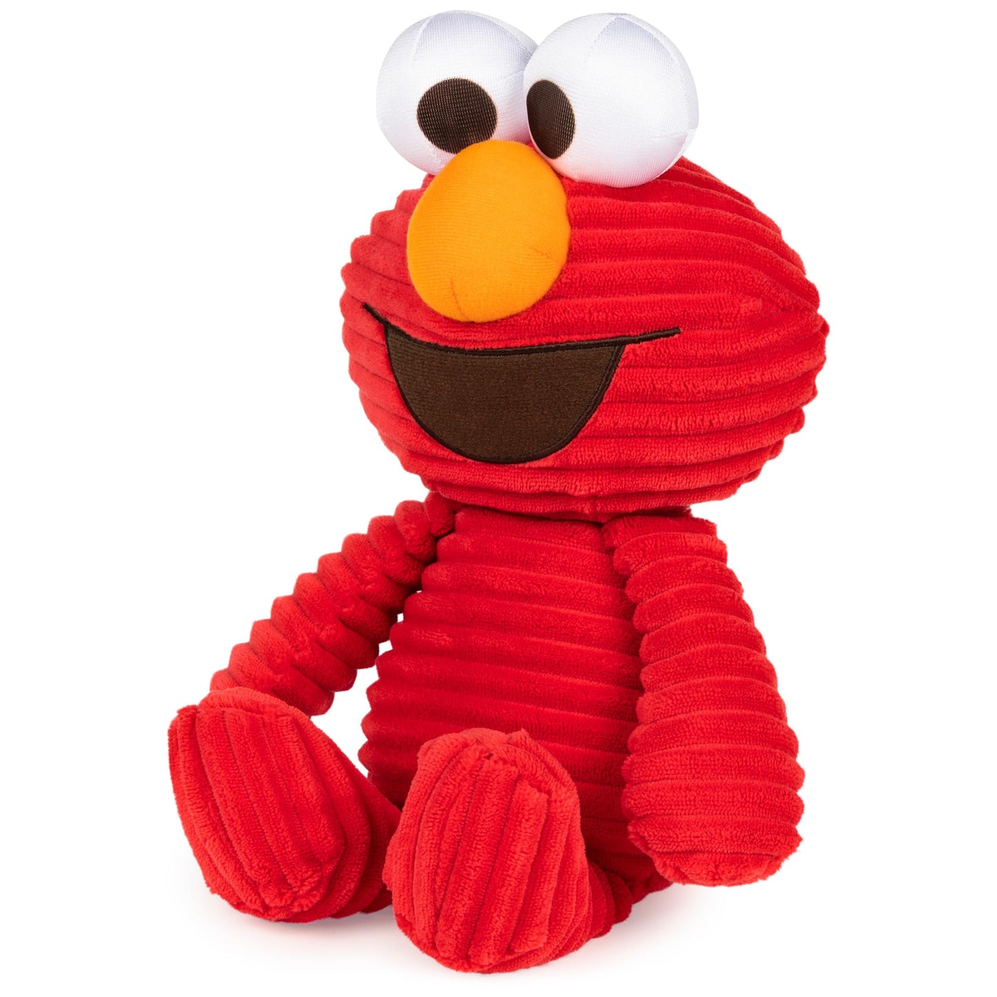 Gund Sesame Street Official Cuddly Corduroy Elmo Muppet Plush, Premium Plush Toy For Ages 1 & Up, Red, 10.5