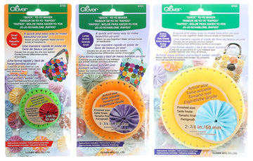 Bundle Of Three (3) Quick Yo-Yo Makers: Small (Makes 1.25' Yo-Yos), Large (Makes 1.75' Yo-Yos), And Extra Large (Makes 2-3/8' Yo-Yos)