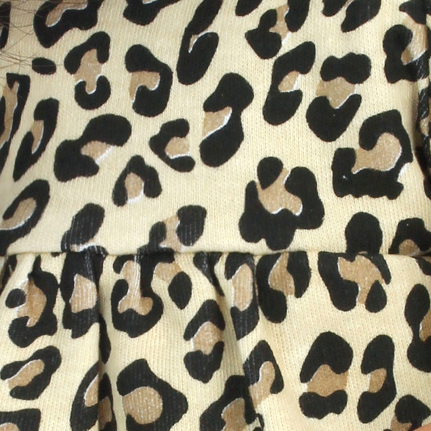 Sophia'S 2 Piece Cheetah Print Tunic And Denim Jeggings 2 Piece Outfit Set For 15'' Dolls, Tan