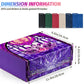 Uaono Card Storage Box For Mtg, Trading Card Deck Box Holds 1800+ With 6 Dividers, Leather Printing Magnetic Closure Card Storage Case Fits Tcg Ccg Sports Cards (Violet, Lotus)