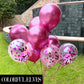 Colorful Elves Metallic Chrome Hot Pink Balloons 10 Inches 100 Pack Helium Shiny Thicken Balloon (Hot Pink)