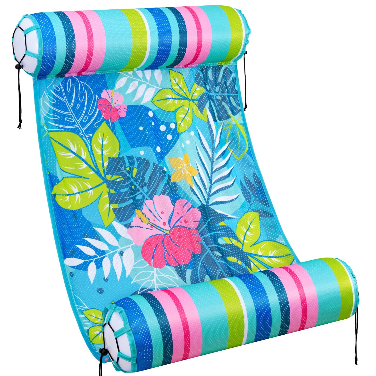 WERNNSAI Water Hammock for Adults - Inflatable Pool Floats Lightweight Pool Hammock Float Multi-Purpose 4-in-1 Saddle Lounge Cha