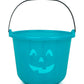 Teal Pumpkin Halloween Trick or Treat Bucket 8.5 in (1 Pack)-Official Teal Pumpkin Project Allergy-Friendly Candy Pail Accessory