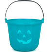 Teal Pumpkin Halloween Trick or Treat Bucket 8.5 in (1 Pack)-Official Teal Pumpkin Project Allergy-Friendly Candy Pail Accessory