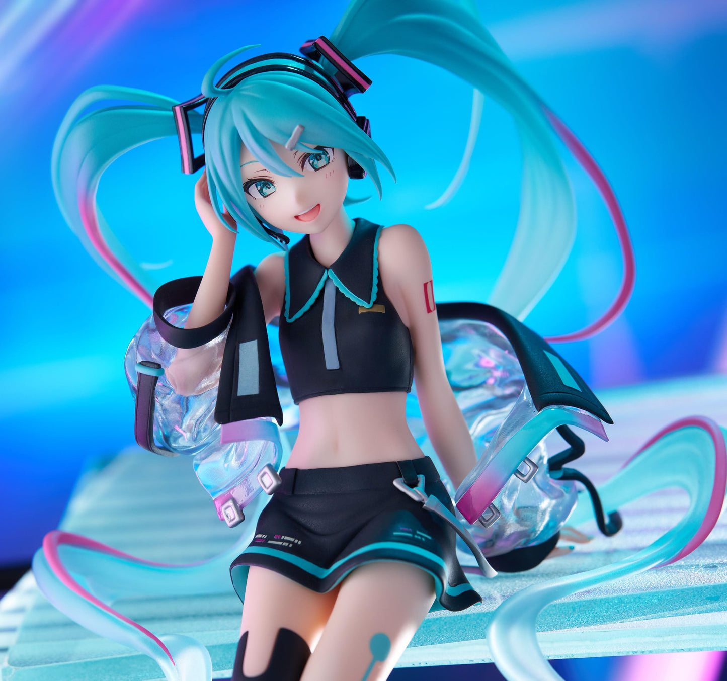 Furyu Corporation-Hatsune Miku Noodle Stopper Figure -Neon Cyber-