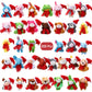 Poen 200 Pcs Mini Christmas Stuffed Animals Bulk Mini Plush Christmas Tree Hanging Decorations Plush Key Chain Animal Toy Set Sm
