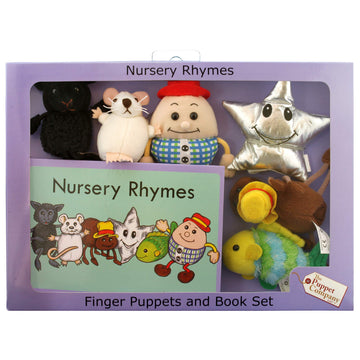 The Puppet Company Traditional Story Sets Nursery Rhymes Book and Finger Puppets Set