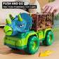 Jukudahu Dinosaur Truck Toy For Kids 3-5 Years - Dinosaur Toys For Kids 3-5 Triceratops Transport Car Carrier Truck Toy 8 Dino F