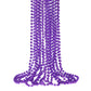 Shaoqinlin 12 Pcs Purple Mardi Gras Beads, Purple Beads Necklaces 33'' Metallic Beaded Costume Necklaces Party Necklaces For Hal