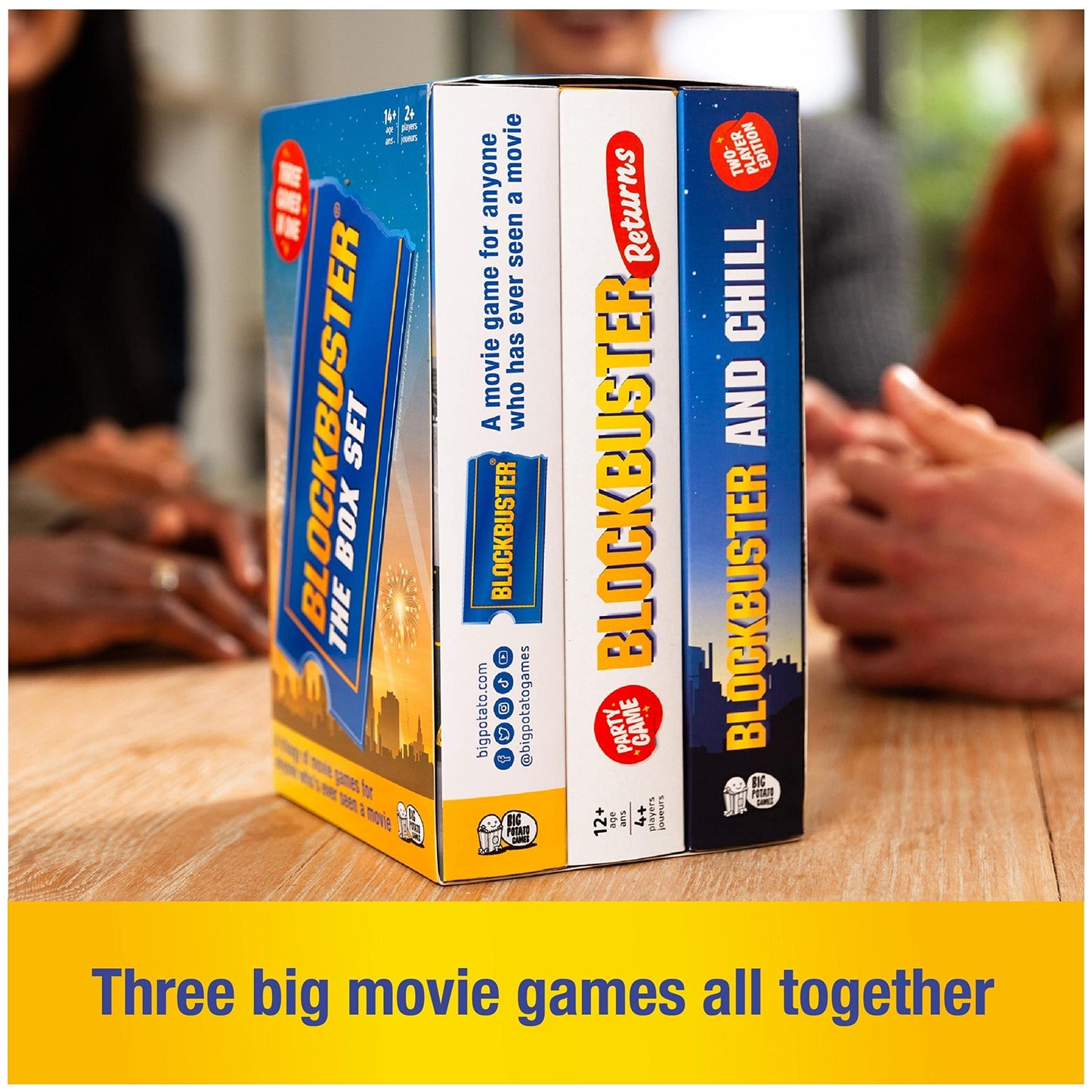 Big Potato Big Potato Blockbuster Trilogy Party Game - Movie Board Game for Adults & Teens, Plastic, Box Set