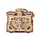 Wood Trick Enigma Chest Lock Puzzle Box Wooden 3D Puzzles For Adults And Kids To Build - Engineering Diy Project Mechanical Model Kits For Adults Wooden Models
