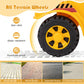 Costzon Ride on Road Roller, Sliding Kids Car with Adjustable Roller, Under-Seat Storage, Anti-Tipping Block & Engine Sound, Con