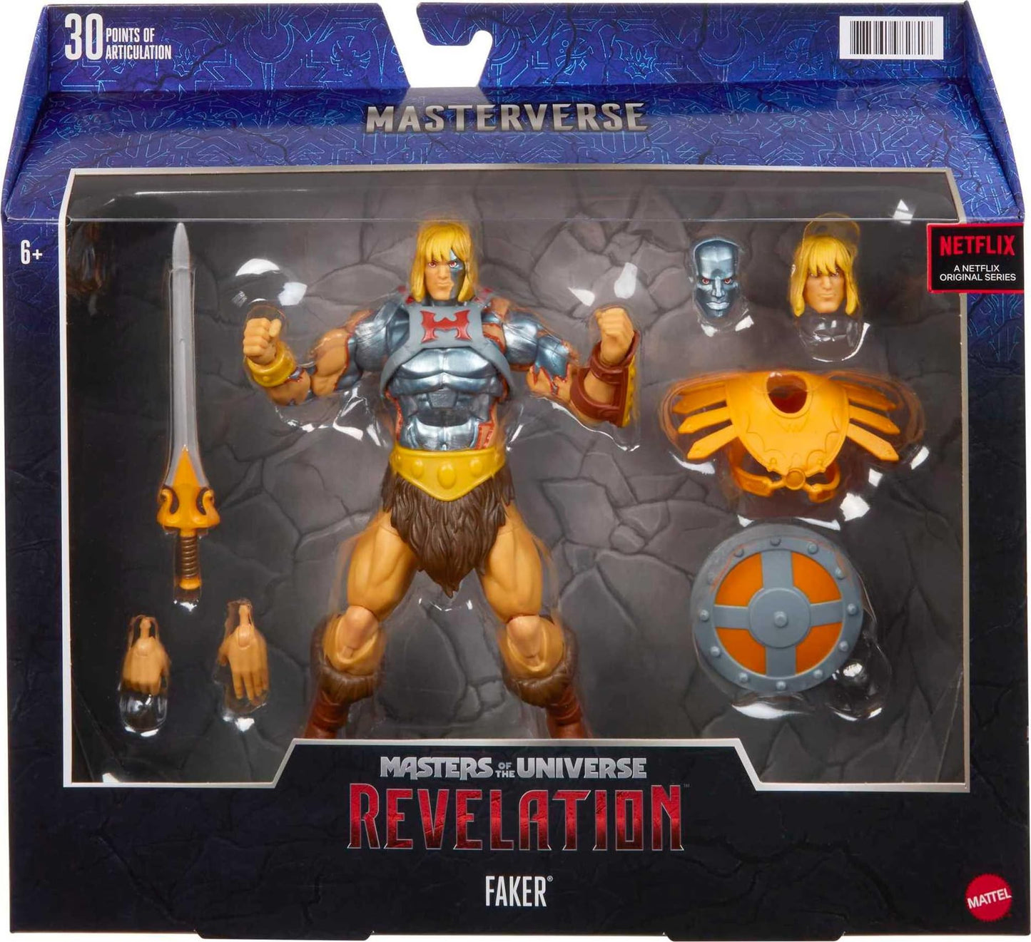 Masters of the Universe Masterverse Revelation Action Figure & Accessories  Faker MOTU Collectible with Articulation & Swappable Parts  7-inch