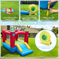 HONEY JOY Inflatable Bounce House  Jumping Castle with Slide  Oxford Carrying Bag  Basketball Rim  Air Bouncer for Kids Indoor Outdoor Play (with 480W Blower)
