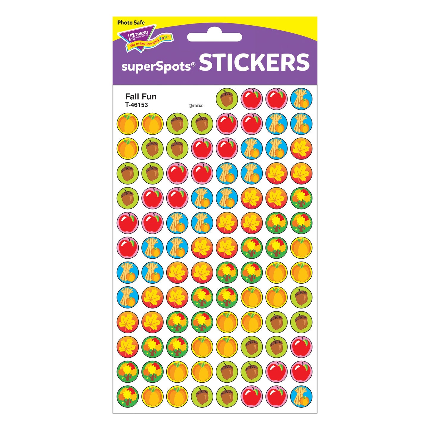 Trend Enterprises Inc. Superspots Stickers Fall Fun