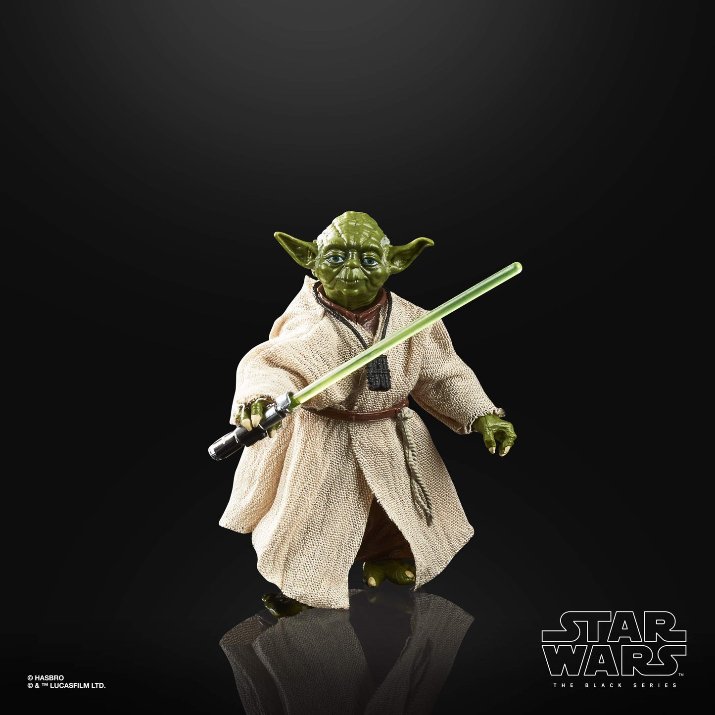 Hasbro Star Wars The Black Series Yoda Figure 6-inch Scale Plastic Black E8077 for Kids Ages 4 and Up