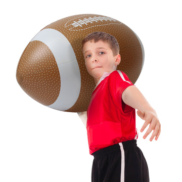 GoFloats 4 ft Giant Inflatable Football - Made From enhanced Raft Grade Vinyl  Kids