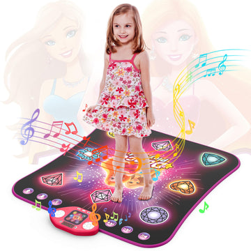 Girl Toys Age 3-4 Years Old, Dance Mat For 3-12 Year Old Kids - Light Up 8 Buttons Dance Mat With 7 Game Modes Dance Pad - Birth
