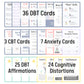 Dbt Flashcards - Dialectical Behavior Therapy Coping Skills Cards | Cbt Skills | Anxiety Coping Skills | Cognitive Distortions |