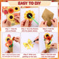 32 Set Thanksgiving Crafts Flower Bouquet Craft Kit DIY Flower Bouquet Kit Fall Florals for Thanksgiving School Classroom Home F